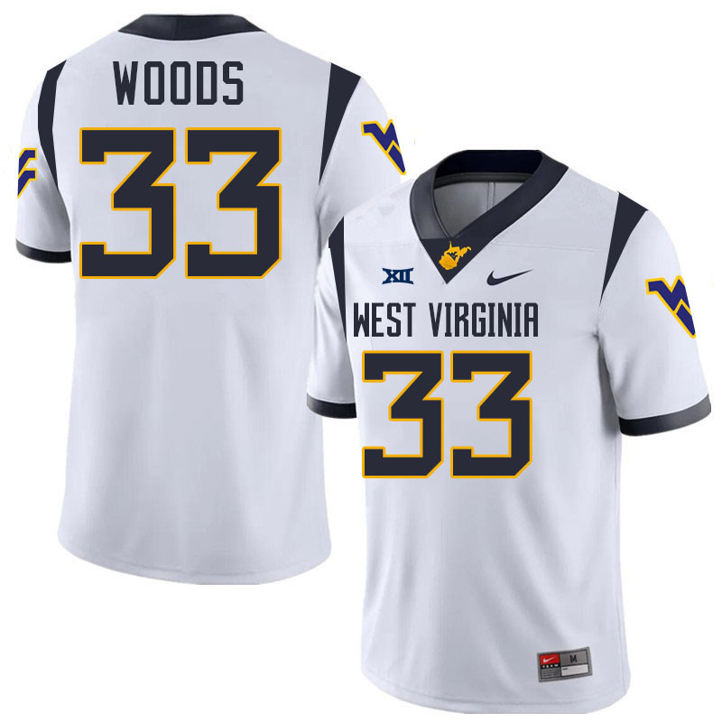 Ashton Woods WVU Jersey,West Virginia Mountaineers #33 Ashton Woods Jersey Youth College-White